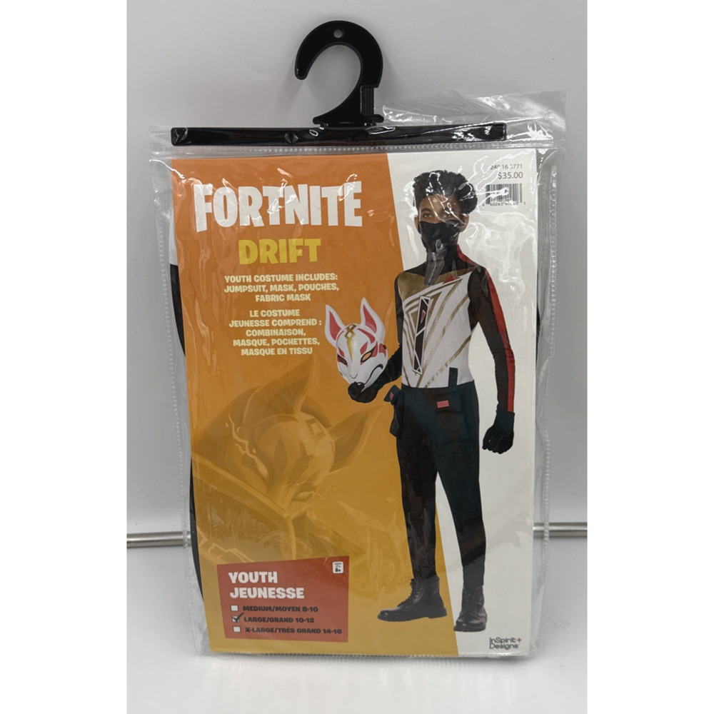 Fortnite Drift Kids Halloween Cosplay Costume Youth Size Large 10-12 New - Picture 2 of 7